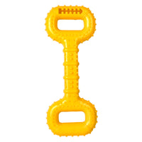HKM-8463549 Durable Interactive Dog Bone Chew Toy for Aggressive Chewers with Pull Band