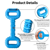 HKM-8463549 Durable Interactive Dog Bone Chew Toy for Aggressive Chewers with Pull Band