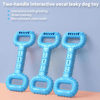 HKM-8463549 Durable Interactive Dog Bone Chew Toy for Aggressive Chewers with Pull Band