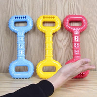HKM-8463549 Durable Interactive Dog Bone Chew Toy for Aggressive Chewers with Pull Band