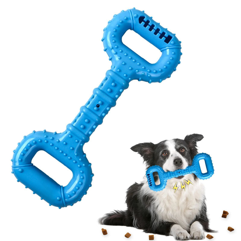 HKM-8463549 Durable Interactive Dog Bone Chew Toy for Aggressive Chewers with Pull Band