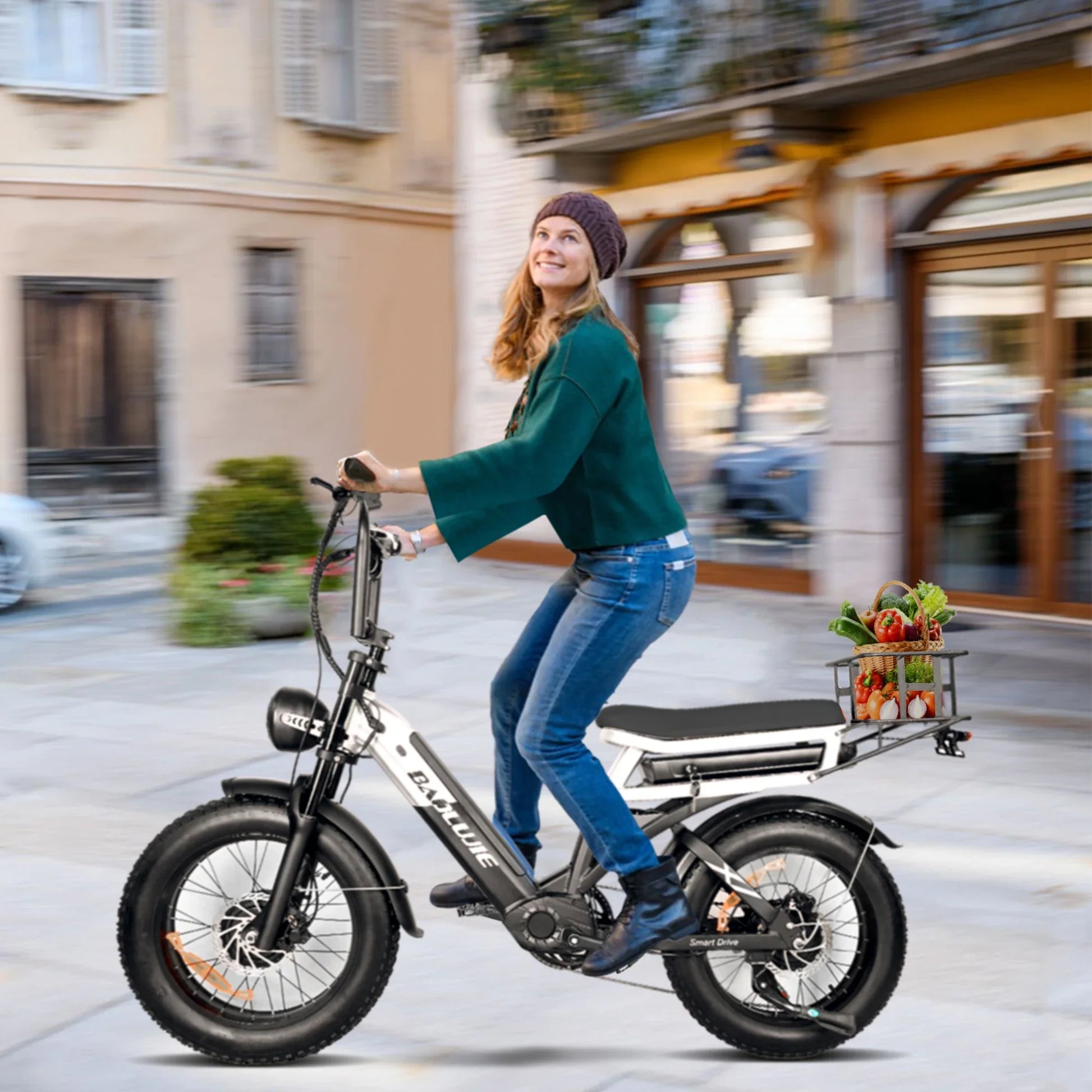 HKM-846483 48V 30AH Lithium Battery Electric City Bike with 2000W Central Motor and Disc Brakes