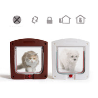 HKM-8465725 Smart Control Pet Door for Small Dogs and Cats – Model CF02, ABS & Acrylic, 4 Entry Modes