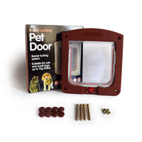 HKM-8465725 Smart Control Pet Door for Small Dogs and Cats – Model CF02, ABS & Acrylic, 4 Entry Modes