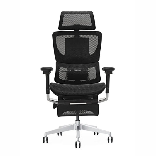 HKM-846611 Ergonomic Mesh Office Chair with Lumbar Support and Adjustable Footrest