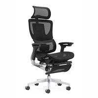 HKM-846611 Ergonomic Mesh Office Chair with Lumbar Support and Adjustable Footrest