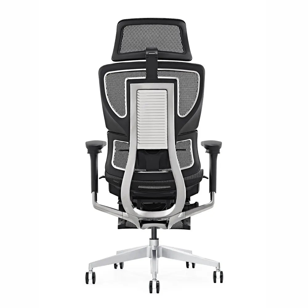 HKM-846611 Ergonomic Mesh Office Chair with Lumbar Support and Adjustable Footrest
