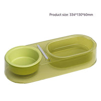 HKM-8466877 Mixed Spoon Bowl for Cats - Taro Purple, Mint Green, Yellow - PC, Stainless Steel, Ceramic