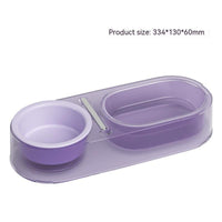 HKM-8466877 Mixed Spoon Bowl for Cats - Taro Purple, Mint Green, Yellow - PC, Stainless Steel, Ceramic
