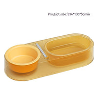 HKM-8466877 Mixed Spoon Bowl for Cats - Taro Purple, Mint Green, Yellow - PC, Stainless Steel, Ceramic