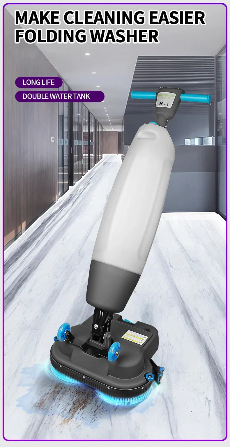 HKM-846739 Lithium Battery Mini Upright Floor Scrubber Dryer with Brushless Motors
