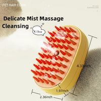 HKM-8468157 3-in-1 Silicone Steam Brush for Cats and Dogs - Grooming, Cleaning, and Massage Tool