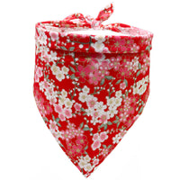 HKM-8468285 Cotton Triangle Scarf for Pets - Dog and Wind-Resistant Design, 63x43x43 cm