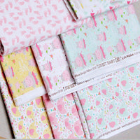 HKM-846995 Candy Color Cotton Cartoon Print Fabric for DIY Handmade Clothing - 45cm x 110cm