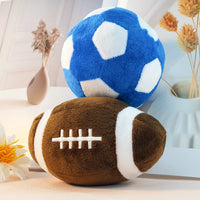 HKM-8470333 Interactive Plush Football and Rugby Dog Training Toy