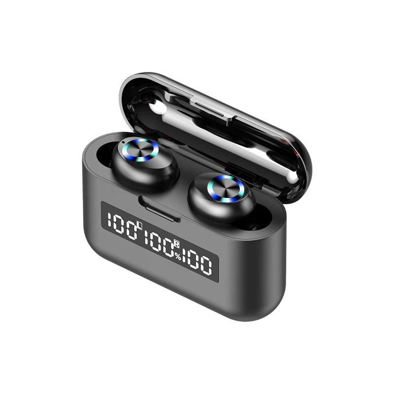 HKM-847059 In-Ear Bluetooth Headset with Touch Control and Battery Display - Black or White