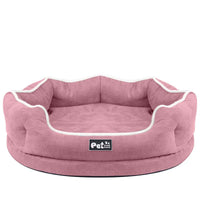HKM-8470717 Memory Foam Pet Sofa Cushion - Comfortable, Tear-Resistant Nest in Blue, Pink, Grey (S & L Sizes)