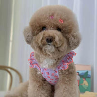 HKM-8471229 Flying Sleeve Dog Skirt in Floral Designs for Small to Large Dogs