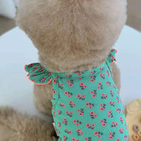 HKM-8471229 Flying Sleeve Dog Skirt in Floral Designs for Small to Large Dogs