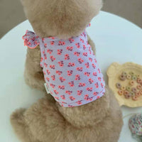 HKM-8471229 Flying Sleeve Dog Skirt in Floral Designs for Small to Large Dogs