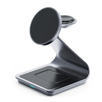 HKM-847187 Three-in-One Wireless Charger for Fast Charging in Car with Soft Light Function