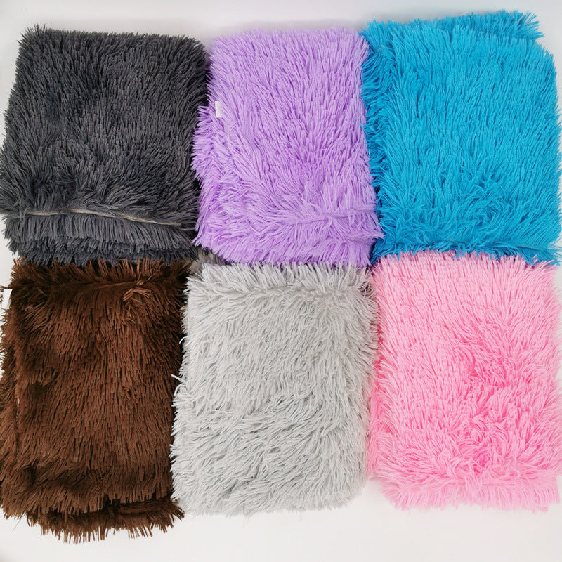 HKM-8472509 Warm Plush Dog and Cat Blanket - Cozy Pet Mat Available in Multiple Sizes