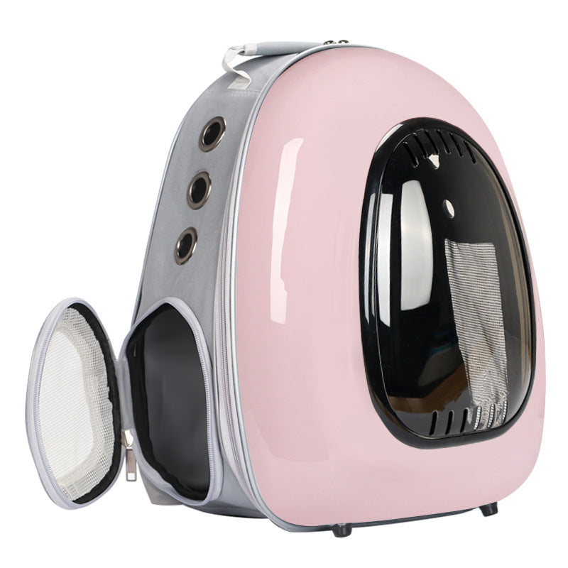 HKM-8472893 Intelligent Temperature Control Double Shoulder Transparent Cat Carrier Backpack
