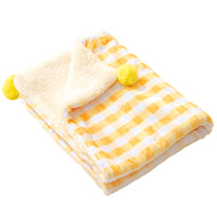 HKM-8473917 Soft Coral Fleece Dog and Cat Blanket - Warm Plush Pad for Cozy Sleeping