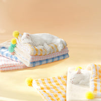 HKM-8473917 Soft Coral Fleece Dog and Cat Blanket - Warm Plush Pad for Cozy Sleeping