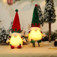 HKM-847443 Luminous Doll Ornaments for Christmas Decoration - Non-Woven Fabric with Light, 33x10x9.5cm
