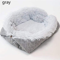 HKM-8474685 Multi-Season Removable Pet Nest with Arctic Plush and Waterproof Shell - Available in 5 Colors