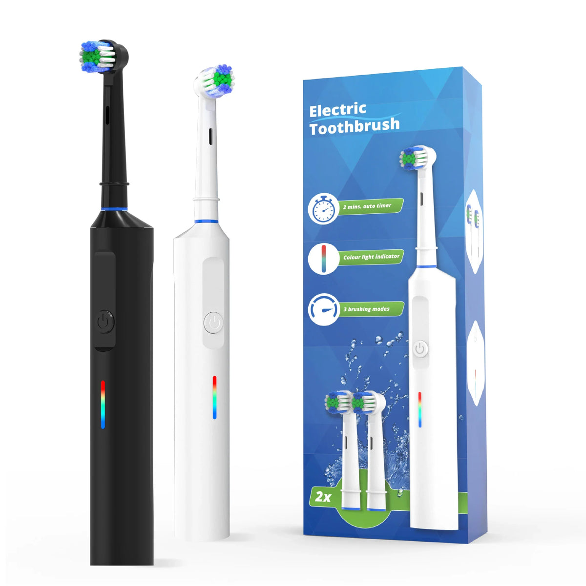 HKM-847635 Smart 45 Rotating Rechargeable Electric Toothbrush for Effective Oral Care