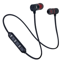 HKM-847635 TWS Magnetic Bluetooth Earbuds with 10m Range and Stereo Sound in Red and Black
