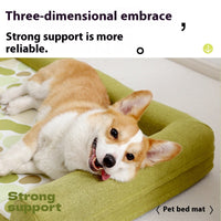 HKM-8476477 Comfortable Pet Sofa Mat for Small to Large Dogs - Dark Green, Orange, Sky Blue Options