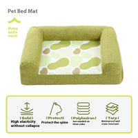 HKM-8476477 Comfortable Pet Sofa Mat for Small to Large Dogs - Dark Green, Orange, Sky Blue Options
