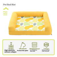 HKM-8476477 Comfortable Pet Sofa Mat for Small to Large Dogs - Dark Green, Orange, Sky Blue Options