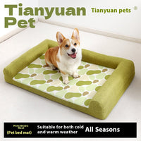 HKM-8476477 Comfortable Pet Sofa Mat for Small to Large Dogs - Dark Green, Orange, Sky Blue Options