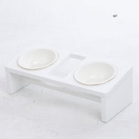 HKM-8476605 Elegant Cat Dish Rack with Bowls and Stents - Multiple Colors Available
