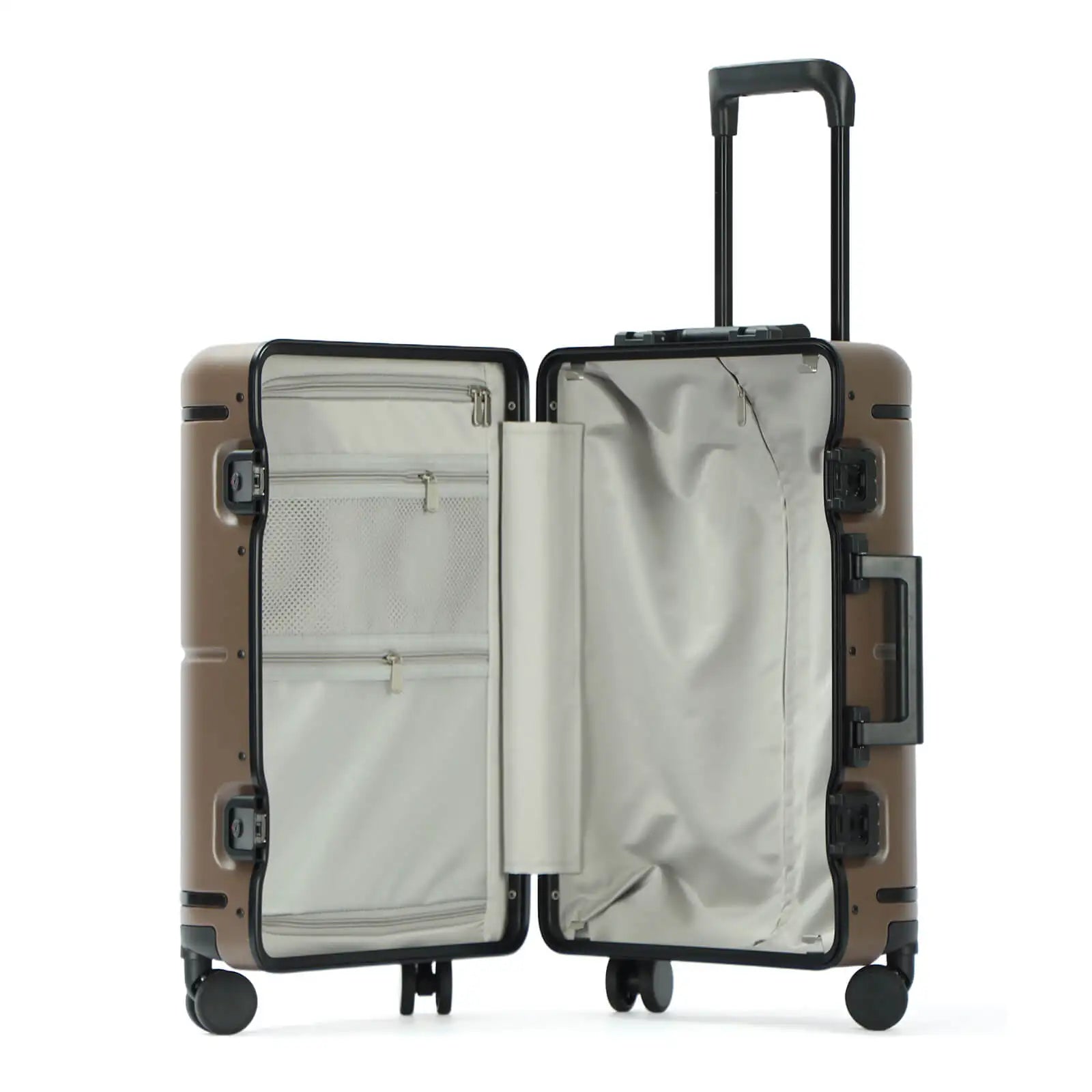 HKM-847699 Aluminium Frame 20-Inch Travel Trolley Luggage Suitcase for PC Carry-On