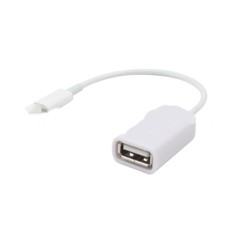HKM-847699 USB A Female to Lightning 8-Pin OTG Adapter Cable for iPhone – 17CM Long, Compatible with iOS 10.2 and 14.3