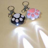HKM-8477245 Interactive Multi-Pattern Infrared Cat Laser Toy Keychain - USB Rechargeable Pet Teaser in Pink & White, White & Black