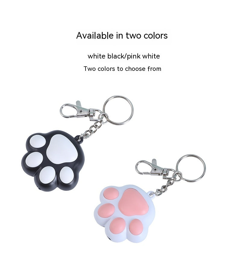 HKM-8477245 Interactive Multi-Pattern Infrared Cat Laser Toy Keychain - USB Rechargeable Pet Teaser in Pink & White, White & Black