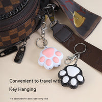 HKM-8477245 Interactive Multi-Pattern Infrared Cat Laser Toy Keychain - USB Rechargeable Pet Teaser in Pink & White, White & Black