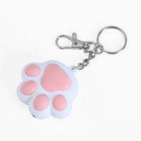 HKM-8477245 Interactive Multi-Pattern Infrared Cat Laser Toy Keychain - USB Rechargeable Pet Teaser in Pink & White, White & Black