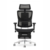 HKM-847763 Ergonomic High Back Mesh Visitor Chair with Footrest, Modern Revolving Design