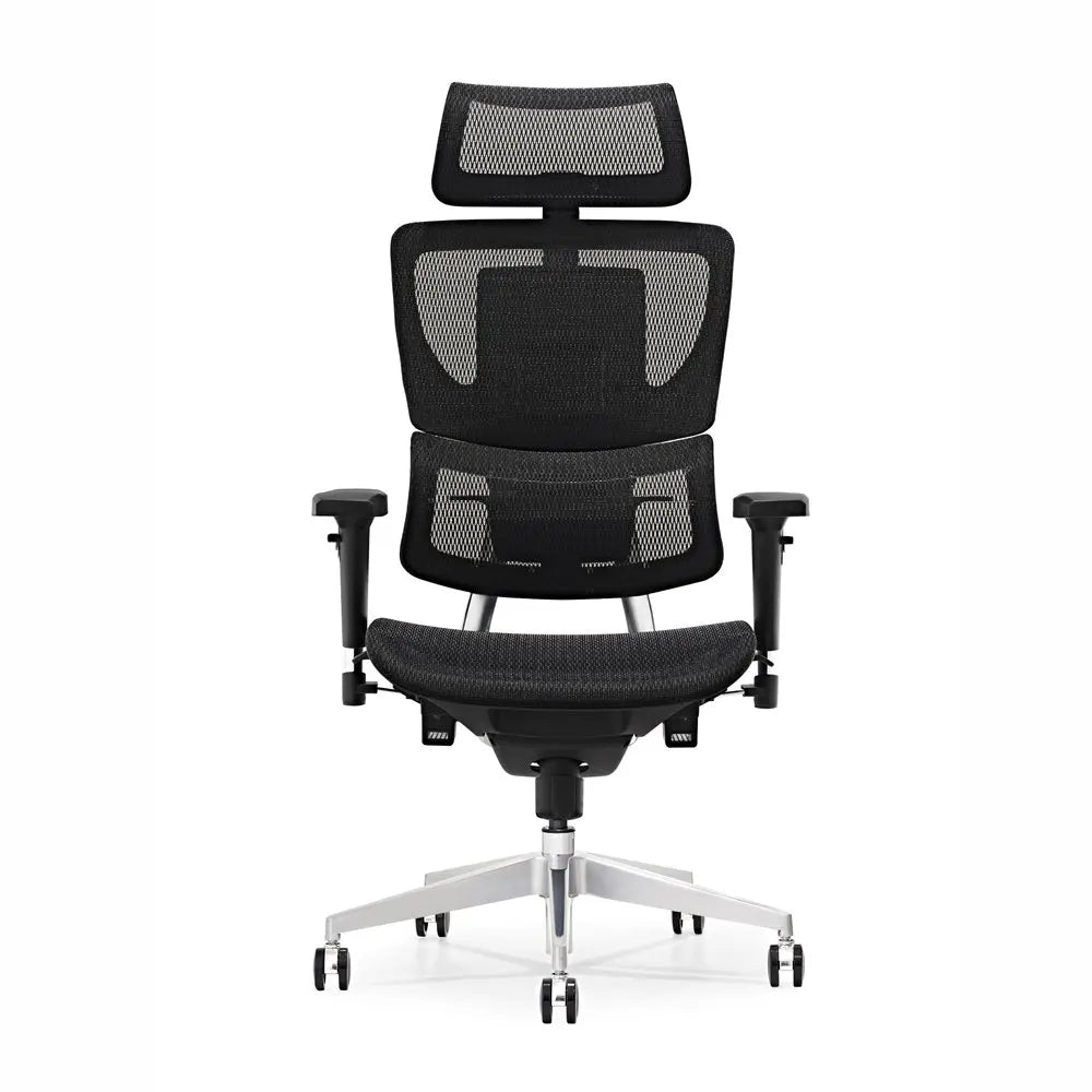 HKM-847763 Ergonomic High Back Mesh Visitor Chair with Footrest, Modern Revolving Design