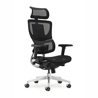 HKM-847763 Ergonomic High Back Mesh Visitor Chair with Footrest, Modern Revolving Design
