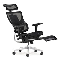 HKM-847763 Ergonomic High Back Mesh Visitor Chair with Footrest, Modern Revolving Design