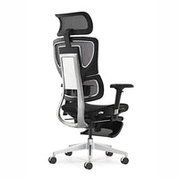 HKM-847763 Ergonomic High Back Mesh Visitor Chair with Footrest, Modern Revolving Design