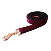 HKM-8478397 Bowknot Velvet Dog Leash and Collar Set for All Seasons - Stylish Casual Design in Monochrome